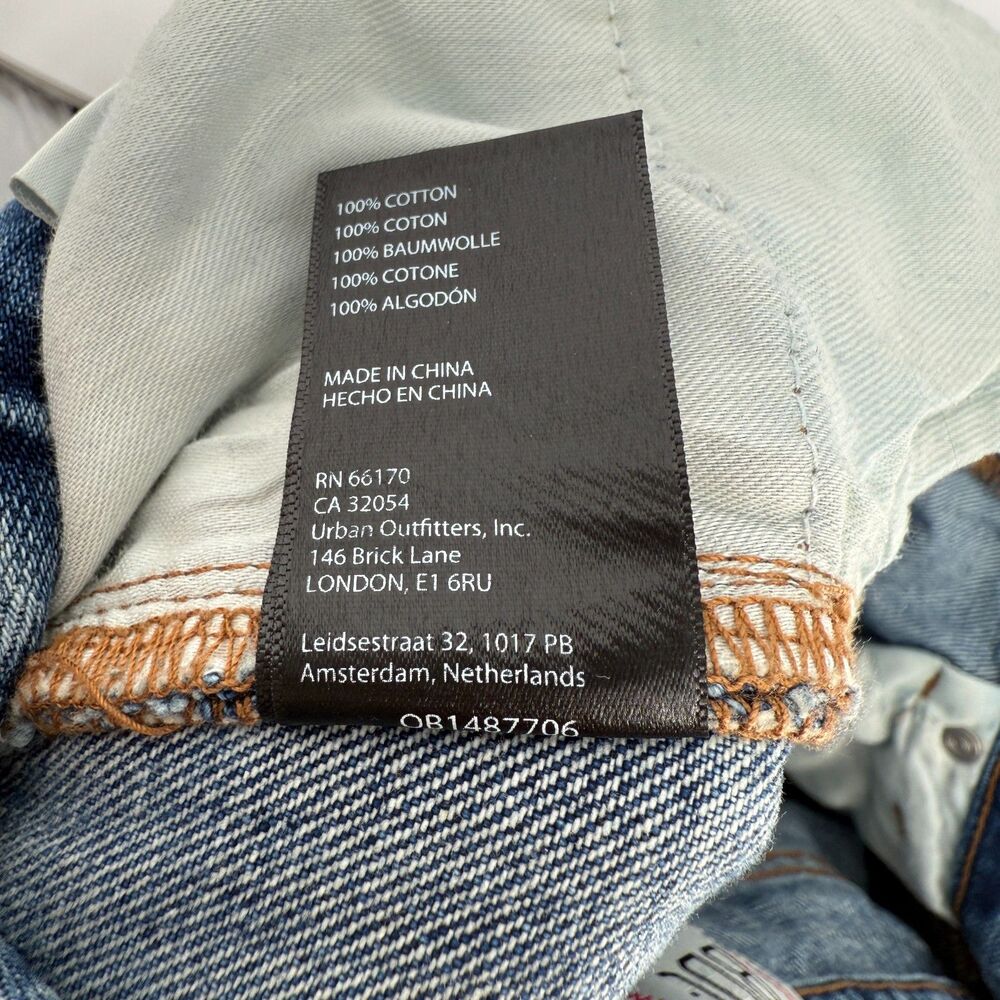 Urban Outfitters BDG 90s Mid-Rise Bootcut Jeans Embellished – Size 25 - Picture 3 of 8